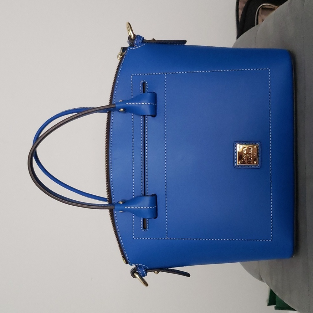 Dooney & Bourke Royal Blue Leather Satchel